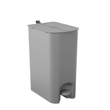Imagem de Lixeira Borboleta com Pedal Coza 20L Cinza Frio