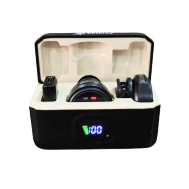 Imagem de Microfone Lapela Sem Fio Duplo, Wireless, Compatível com Android Tipo C