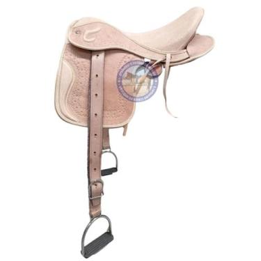 Imagem de Sela de Cavalo de Campo de Couro Vaquejada Com Loro - selaria shopping