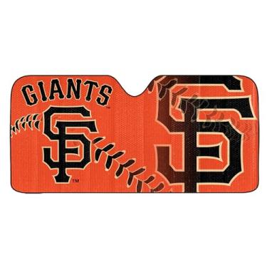 Imagem de FANMATS Sombra solar automática ProMark MLB San Francisco Giants Auto 140 x 68 cm, cores do time, tamanho único