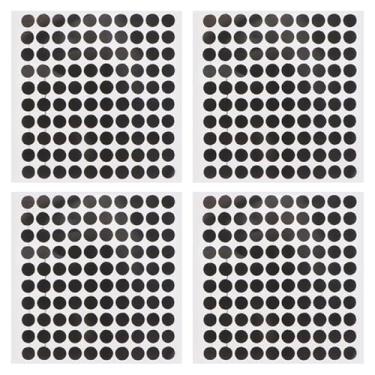 Imagem de balacoo Adesivos elegantes de mesa de bilhar, 4 peças, adesivos de pontos redondos, kit de reparo de feltro para mesa de sinuca, acessórios de sinuca estilo americano