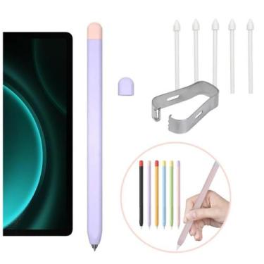 Imagem de Capinha Silicone + Kit 5 Pontas Para S-Pen Tab S9 11 Sm-X710 - Tech Ki