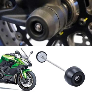 Imagem de Para Ninja 1100SX ninja1100sx 2025 2024 2023 2022 Acessórios Nova bola anti-queda Roda dianteira da motocicleta quadro do garfo dianteiro eixo protetor deslizante