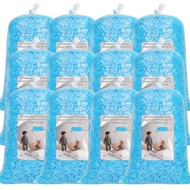 Imagem de Garifon Enchimento de saco de feijão, enchimento de espuma viscoelástica desfiada de 27 kg, enchimento de cadeira de pufe, enchimento de refil de saco de feijão, enchimento de saco de pancada