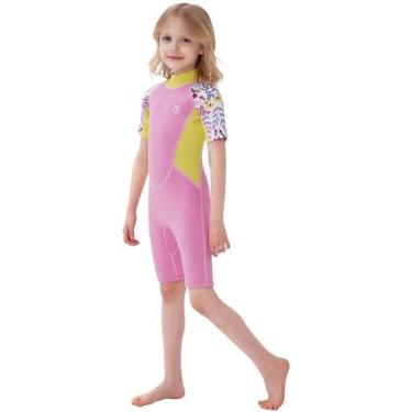Imagem de Roupa de mergulho Dark Lightning Shorty 2MM de neoprene para crianças