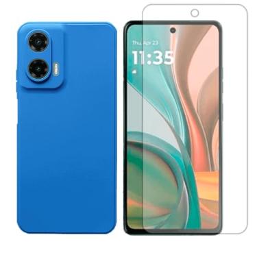 Imagem de GR Global Revolution, Capa Anti Impacto Para Motorola Moto G35 + Pelicula Hidrogel Cor:Azul-royal