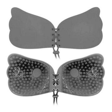 Imagem de Sutiã Invisble Adesivo Levanta Seios Com Corda Preto G