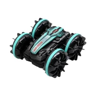Imagem de Carro RC Anfíbio LED Para Crianças Com Controle Remoto Duplo, À Prova 
