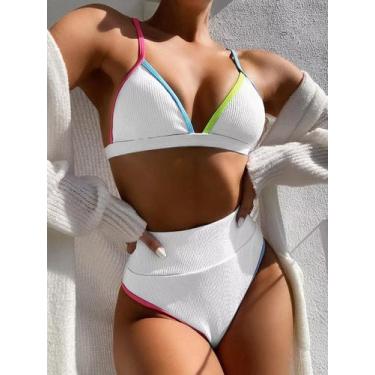 Imagem de N-J0101-Biquíni Bikini Bojo Pin Up Retro Cintura Alta Hot Pant Plus - 