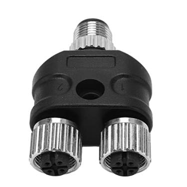Imagem de Adaptador Em T para NMEA 2000 M12 5 Core Starter Y Shape ABS IP67 À Prova D' Água para Motor Rail Transit Adaptador Marine Starter T