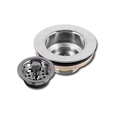 Imagem de Válvula De Pia Americana Em Metal 3" 1/2 Com Cesto Cromado