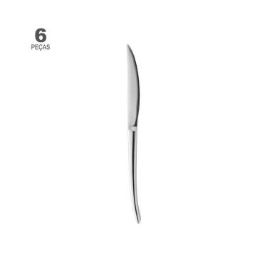 Imagem de Conjunto de 6 Facas para Mesa Wolff Berna de Aço Inox
