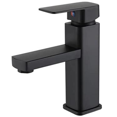 Imagem de Torneira Banheiro Monocomando Misturador Moderna Preto Fosco, MM House