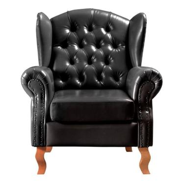 Imagem de Poltrona Imperador Chesterfield Decoração Retrô Vintage