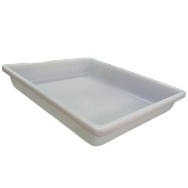 Imagem de BANDEJA AÇOUGUE PEAD NATURAL 18L 60x10x40CM BAIXA MOD.178
