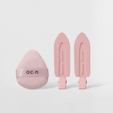 Imagem de Kit Acessórios Para Make – Presilha de Cabelo Rosa + Mini Esponja Océane Edition (2 Produtos)