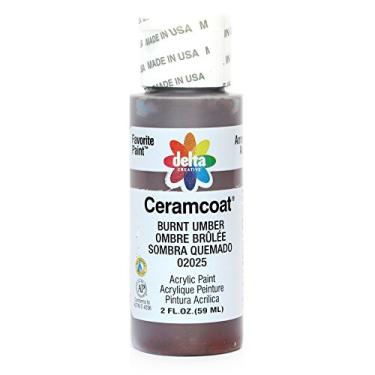 Imagem de Delta Creative Tinta acrílica Ceramcoat em cores sortidas (60 ml), 02025 Umber queimado