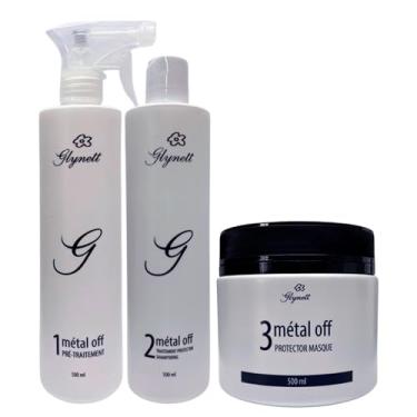 Imagem de Tratamento Métal Off Glynett - Kit Spray + Shampoo + Máscara