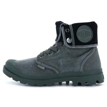 Imagem de Palladium Bota masculina de lona folgada, Metal/preto, 39
