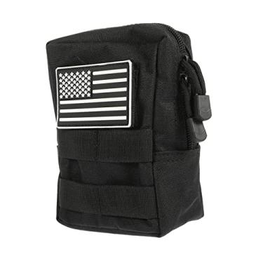 Imagem de Balacoo Bolsa Edc, acessórios de viagem, acessórios de viagem para homens, bolsa de cinto, cinto de corrida para celular, bolsas de ginástica, Preto, 1 peça, 16.5X11.94cm