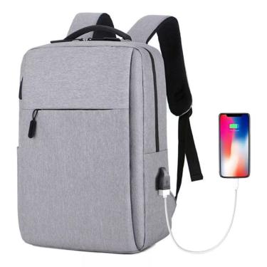 Imagem de Mochila impermeável para notebook executivo com porta USB