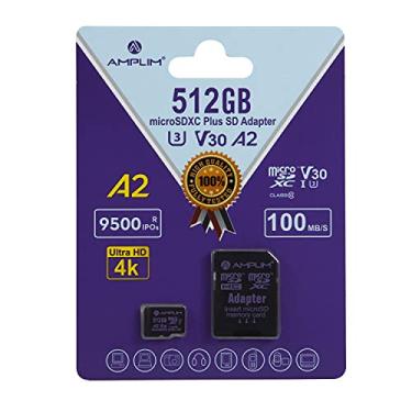 Imagem de Amplim Cartão Micro SD 512 GB | Adaptador de Memória MicroSD Plus | Alta Velocidade Extrema 170MB/S A2 MicroSDXC U3 Classe 10 V30 UHS-I para Nintendo, Surface, Telefone, Câmera e Tablet