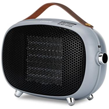 Imagem de Mini Aquecedor de Cerâmica Elétrico Portátil com 3 Modos, 400W 800W, 110V, Teioe M7, Cinza