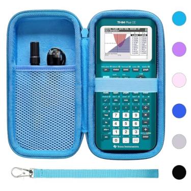 Imagem de Caixa de calculadora compatível com Texas Instruments TI-84 Plus CE/TI-84 Plus/TI-Nspire CX II CAS/TI-Nspire CX II/TI-83 Plus/TI-89 Titanium/TI-85 / TI-90 Color Graphing Calculator da XANAD (Wathet)
