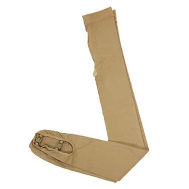 Imagem de Newmind Leggings de patinação com boneco no gelo, meias longas e cristais para prática de treinamento de competição esportiva – Cristal, G