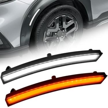 Imagem de TBHOO Luz de sinalização lateral de LED para Honda CRV 2023 2024 2025 CR-V EX Sport Hybrid EX-L Sport Touring Híbrido Luzes LED Fender DRL Luz de neblina de corrida diurna