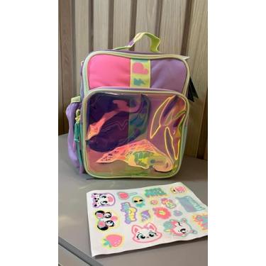 Imagem de PUKET - Lancheira Térmica Puket Menina Color Block com adesivos