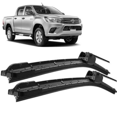 Imagem de Par Palheta Limpador ParaBrisa Hilux e SW4 2016 a 2020 Silicone - SW A