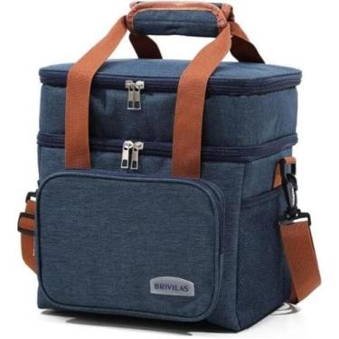 Imagem de Bolsa Lancheira Térmica Camada Dupla Portátil à Prova d'Água - B2T, Az