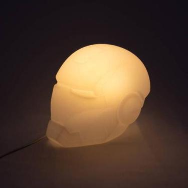 Imagem de Luminária de Mesa Capacete Homem de Ferro Marvel Iron Man - Desembrulh