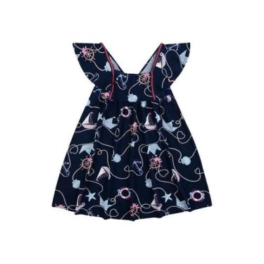 Imagem de Vestido infantil m/c rovitex oceano ref. 3134112 viscose + elastano - 