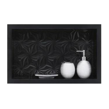 Imagem de Nicho Banheiro Porcelanato box 30x50x11 Borda De Alumínio. - Belo Nich