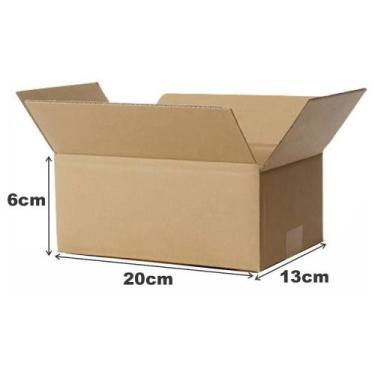 Imagem de Caixa De Papelão 20x13x6 Embalagem Correio Sedex 50 Unidades - EMBALLA