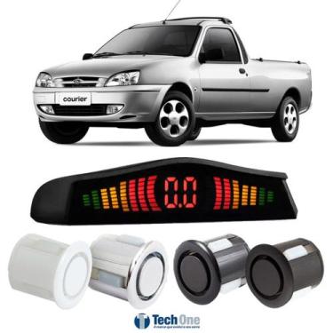 Imagem de Sensor De Estacionamento Ré Display Led Ford Courier - Tech One, Preto