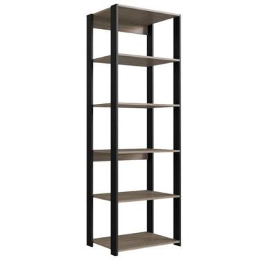 Imagem de Estante Livreiro 183X60cm 05 Prateleiras Preto Montana PRODDY - Milani