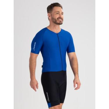 Imagem de Macaquinho Ciclismo Masculino Fit Pro Azul Savancini (4770-AZ), P