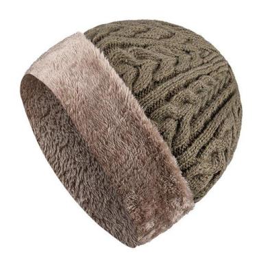 Imagem de Gorro Unissex De Lã Elegante Com Pele Forrada - ElaShopp