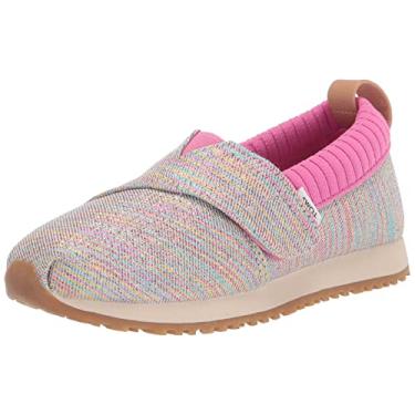 Imagem de TOMS Tênis infantil unissex Alpargata Resident, Multi Glitter Rosa, 4 Toddler