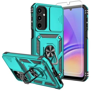 Imagem de Capa para Galaxy A16 5G, com protetores de tela e capa de câmera, [grau militar] capa testada contra quedas de 4,9 m, capa protetora com suporte magnético para Samsung Galaxy16 5G, menta