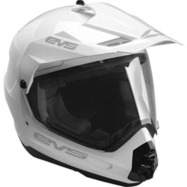 Imagem de EVS Sports Men's Full face Helmet (Venture Solid) White Medium