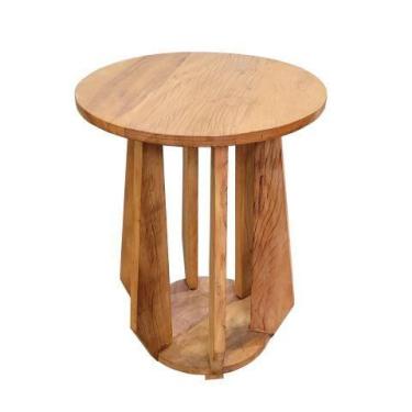 Imagem de Mesa Lateral Dara em Madeira de Demolição - Cód 2559 - Barrocarte 