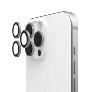 Imagem de URBAN ARMOR GEAR UAG projetado para iPhone 16 Pro Max/16 Pro/15 Pro Max/15 Pro Len Shield protetor de lente de câmera, resistente a arranhões, anel de liga de titânio individual anti-impressão