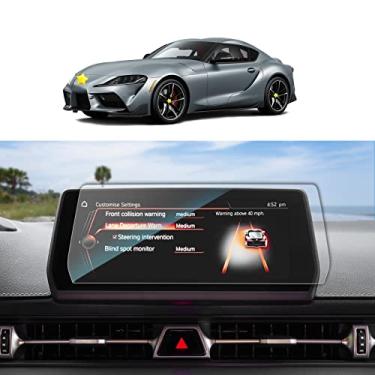 Imagem de SKTU Película protetora de tela para 2020-2025 2026 Toyota GR Supra A90 8,8 polegadas Navigation GR Supra Acessórios vidro temperado resistente a arranhões HD transparente