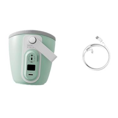 Imagem de YIJU Aquecedor de mamadeira para bebê, aquecedor com display digital, recipiente para leite de bebê para áreas externas, saídas, ambientes, 8 a 9cm