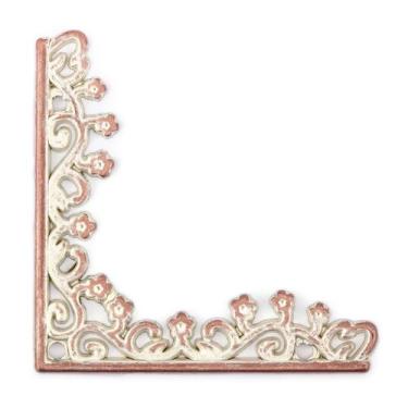 Imagem de Kit 4 Cantoneira Arabesco Grande Decoração Caixas Bandejas Espelhos Vi