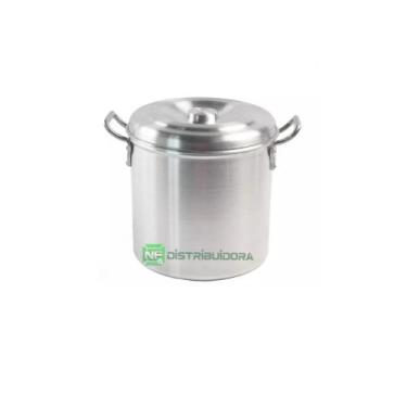 Imagem de Caldeirão Panela Alumínio N24 L Cozinha Industrial 10 Litros - NF